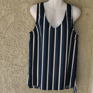 14th & union striped tank top blouse